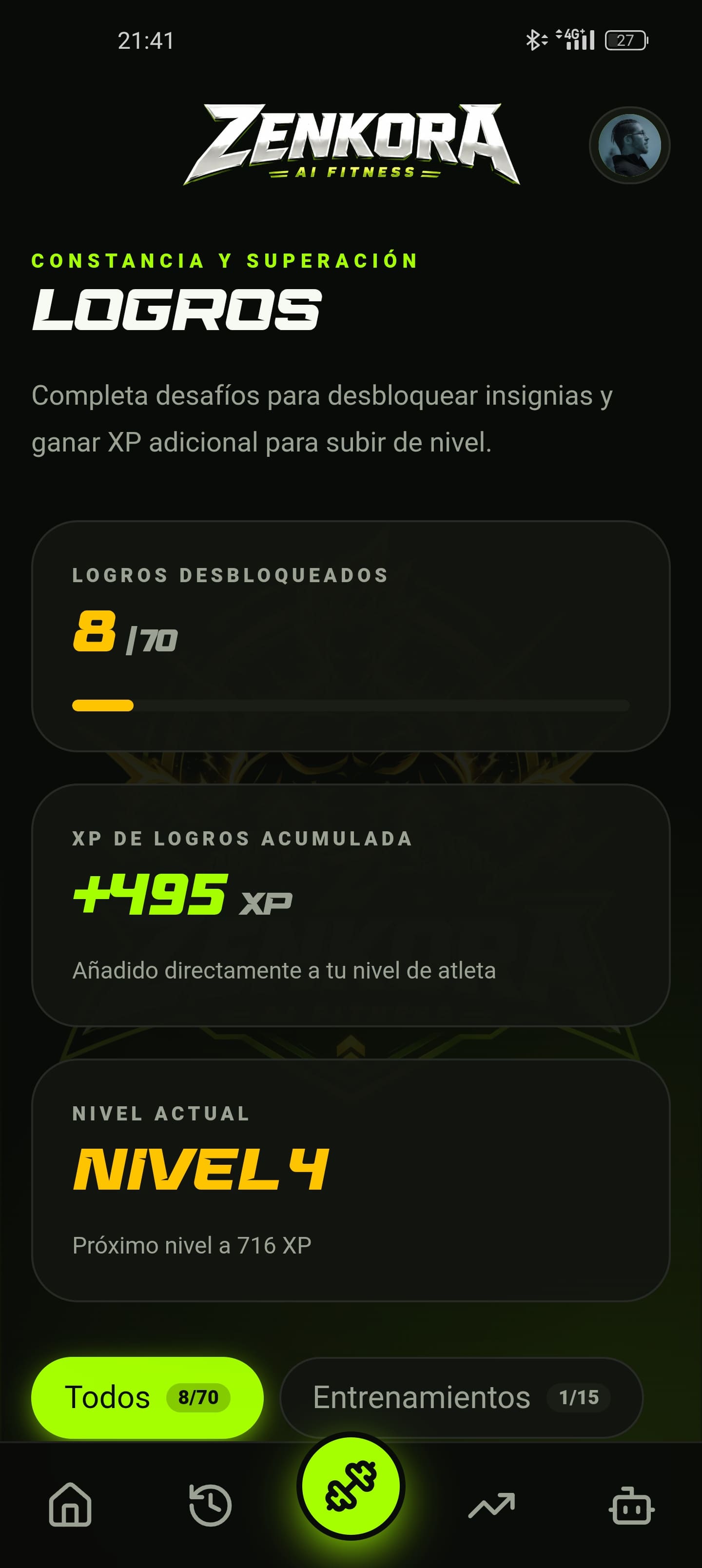 Nivel & Logros